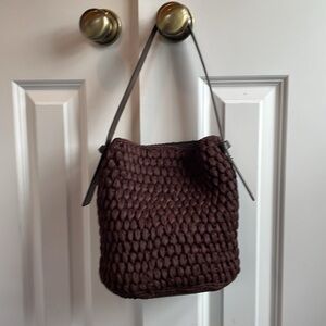 Zara rope brown bag